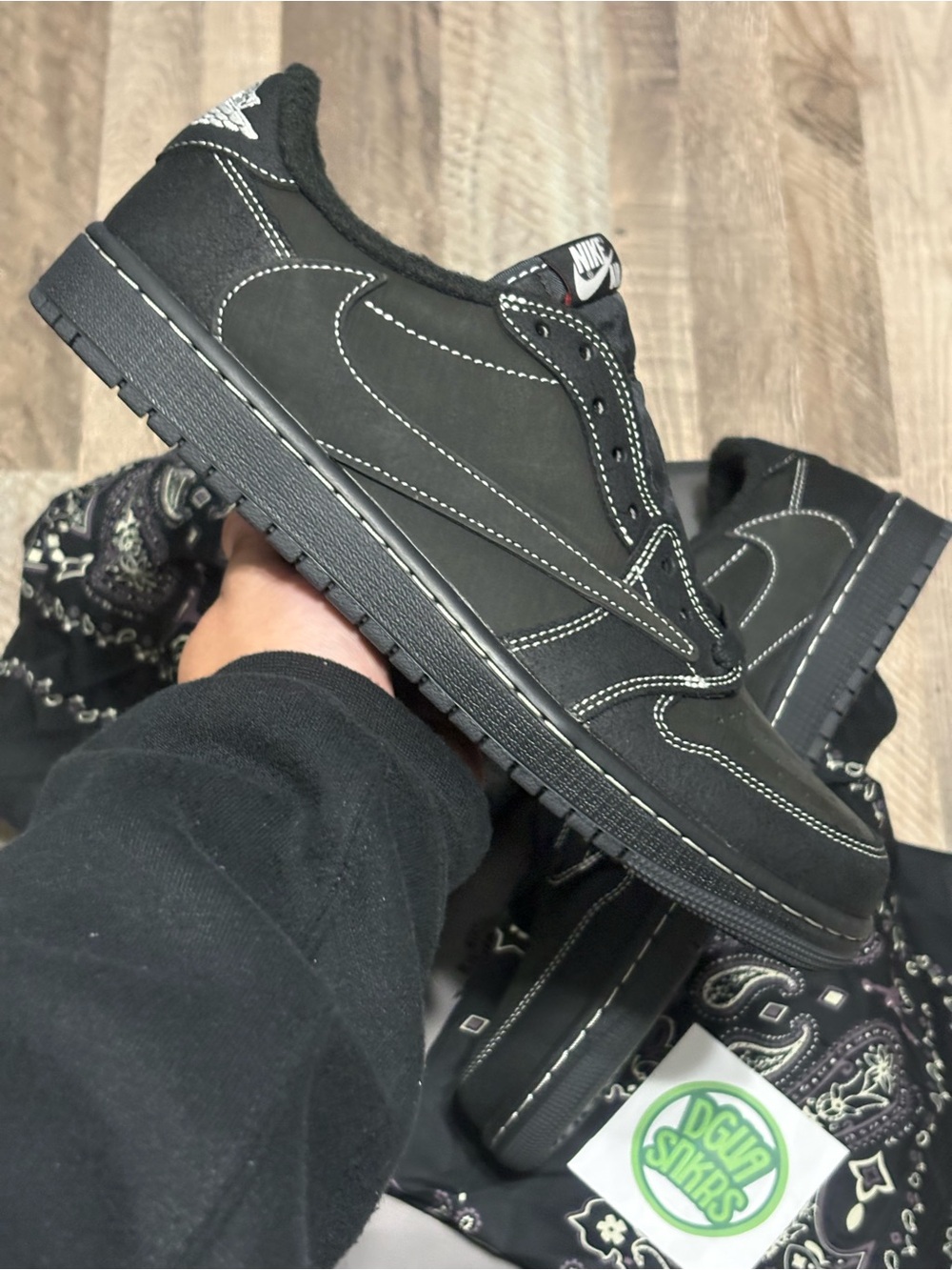 Jordan 1 low × Travis Scott Black Phantom